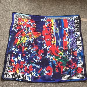 Versace 100% silk scarf 34x34